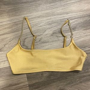 We Wore What Gold Chain Bralette